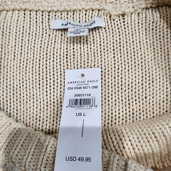 New American Eagle cable sweater size L - Picture 4 of 9